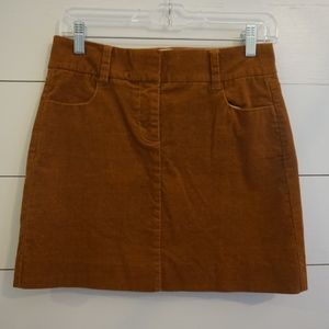 J. Crew corduroy mini skirt size 0